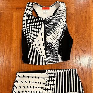 Clover Canyon Neoprene Torqued Walls Bikini, XS